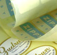 etiquetas em papel autocolante brilho